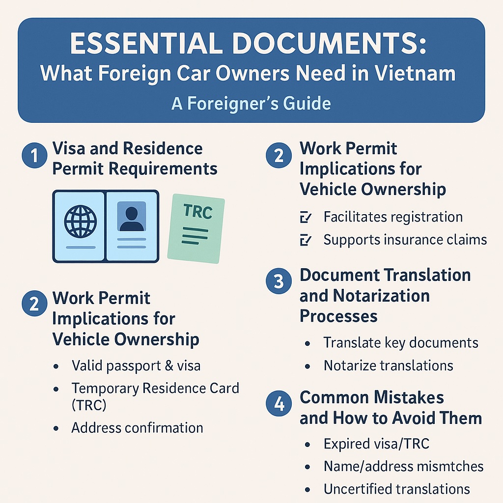 Essential document Car Owners Need in Vietnam