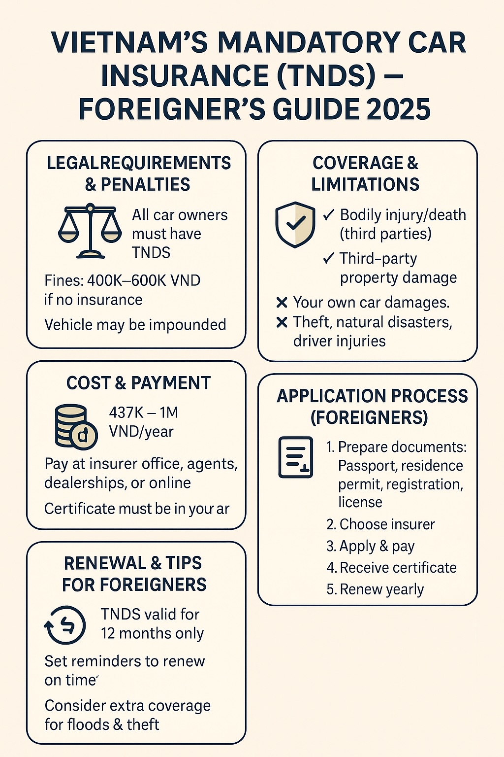 Vietnam's Mandatory car insurance